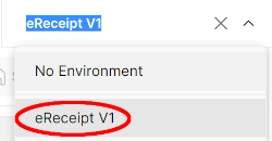 postman select environment